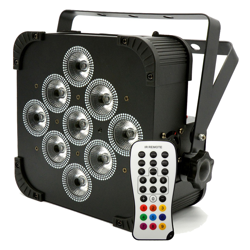 9PCS Battery&Wireless Par Light