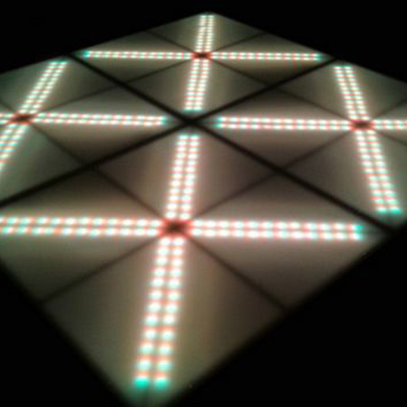 Colorful LED Dance Floor With Ray Effect
